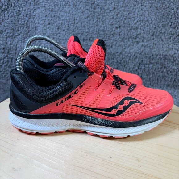Saucony Guide ISO Running Shoe Womens Size 7.5 Salmon Gym Training Sneakers - Picture 3 of 8